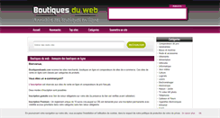Desktop Screenshot of boutiquesduweb.com